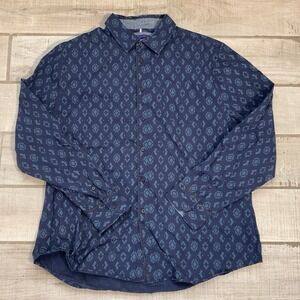 English Laundry Men's  XXL‎ Navy Blue Cotton Long Sleeve Shirt